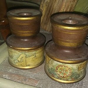 Vintage ceramic candle holders made in Italy